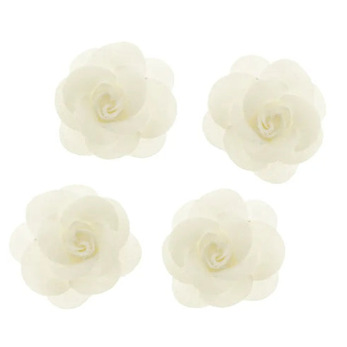 3cm Fabric Rose Flowers (available in 3 colours)